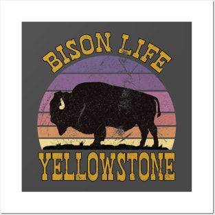 Bison Life Yellowstone Posters and Art